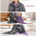 thumbnail image 4 of Rechargeable Coral Fleece Heated Shawl Blanket with Three-Stage Adjustable Heating, 4 of 5