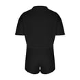 thumbnail image 3 of Birdeem Blouses pour Femmes Pantalons Décontractés à Poches à Bretelles Manches Courtes Col Rond Ensembles de Sport, 3 of 10