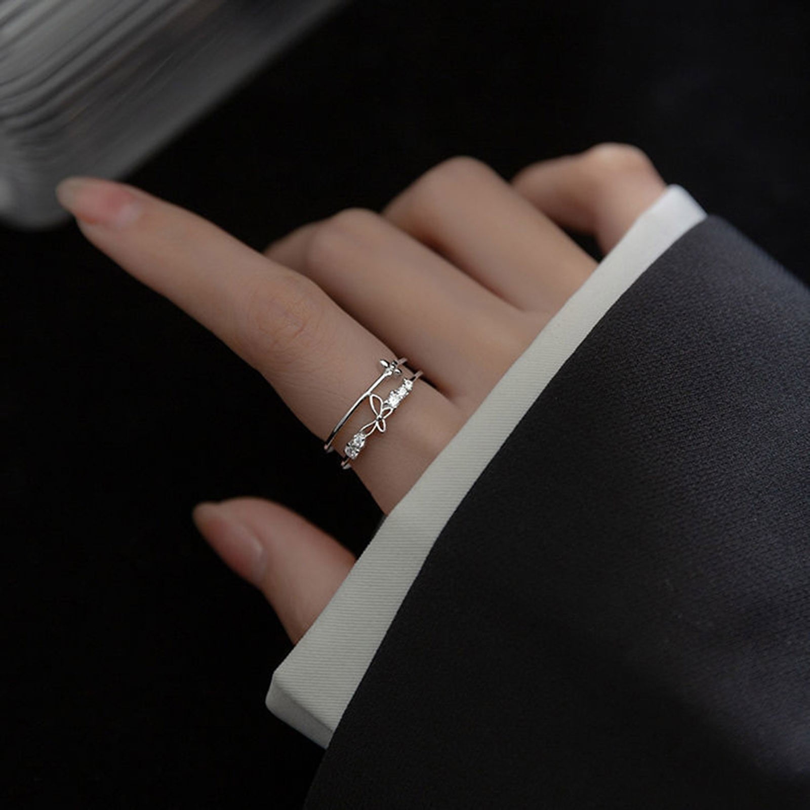 Jewelry for Women Rings Bohemian Ring Worry Ring Plain Hammer Belt Ring Love Ring Men and Women Cute Ring Pack Trendy Jewelry Gift for Her, Adult
