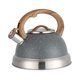 thumbnail image 5 of Hervidor de agua de acero inoxidable con silbato fuerte, apto para diversas estufas, tetera, tetera para senderismo, barbacoa, picnic al aire libre Gris, 5 of 8