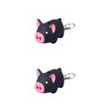 thumbnail image 3 of Yuarrent LLavero de cerdo llavero bolsa colgante multipropósito multicolor fiesta regalo Metal hebilla DIY Prop divertido negro D hebilla Negro Hebilla D 2Conjunto, 3 of 6