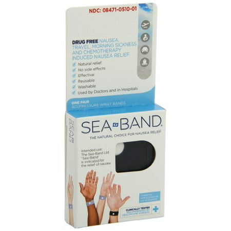 2 Pack - Sea-Band The Original Wristband Adults for Nausea Relief 1-Pair