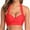 Watermelon Red, variant on Qiopertar Women's Halter High Waist Bikini Tops Ruched Push Up Swimwear Beach Vacation Pool Party Sleeveless Tops, Green XXL