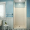 thumbnail image 2 of Dreamline SHBW-1536760-22 QWALL-VS 32-36" W x 41-1/2" D x 76" H Acrylic Backwall Kit in Biscuit, 2 of 6
