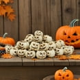 thumbnail image 4 of 20 Pcs Mini Pumpkin Figurines for Halloween Decor, Resin Miniature Pumpkins Crafts with Grimace Designs for Fall Tabletop Desk Party Favors and Fairy Garden Accessories, 4 of 9