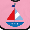 thumbnail image 4 of Inktastic Personalized Sailboat Boys or Girls Baby Bib, 4 of 4