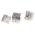 thumbnail image 3 of Dados poliédricos 14 piezas Sunnimix para Mazmorras y Dragones Juego de Mesa RPG Gris Blanco, 3 of 7