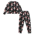 thumbnail image 3 of DISNIMO Snowman Snowflake Printed Women's 2 Piece Lounge Sets Long Sleeve Sleepwear with Long Pants Soft Comfy Nightwear with Pockets Christmas Pajama Outfits, M, 3 of 7