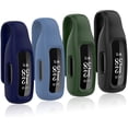 thumbnail image 1 of Étui à Pince Lot de 4 Compatible avec Fitbit Inspire 2, Accessoire de Remplacement à Fermoir à Pince en Silicone Souple pour Fitbit Inspire 2, 1 of 5