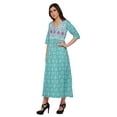 thumbnail image 2 of Moomaya Kurti Robe Longue Imprimée pour Femmes, Haut Indien pour Femmes, 2 of 5