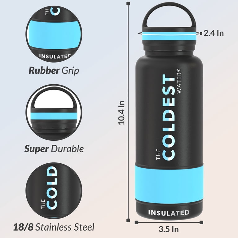 Coldest Water Bottle with Handle-Loop Lid | Leak Proof, Stainless