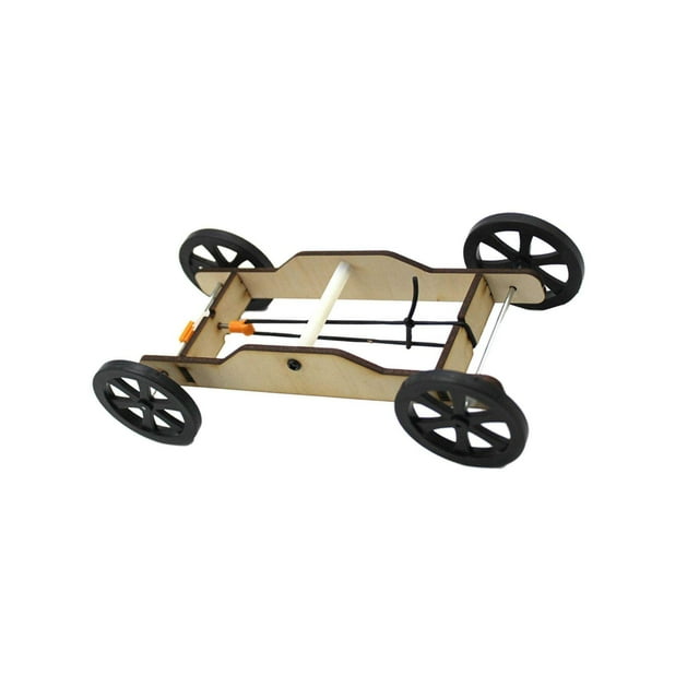 serony Wood DIY Car Model Kits Physics Science Cognitive Toys 17cmx7.5cmx4.4cm