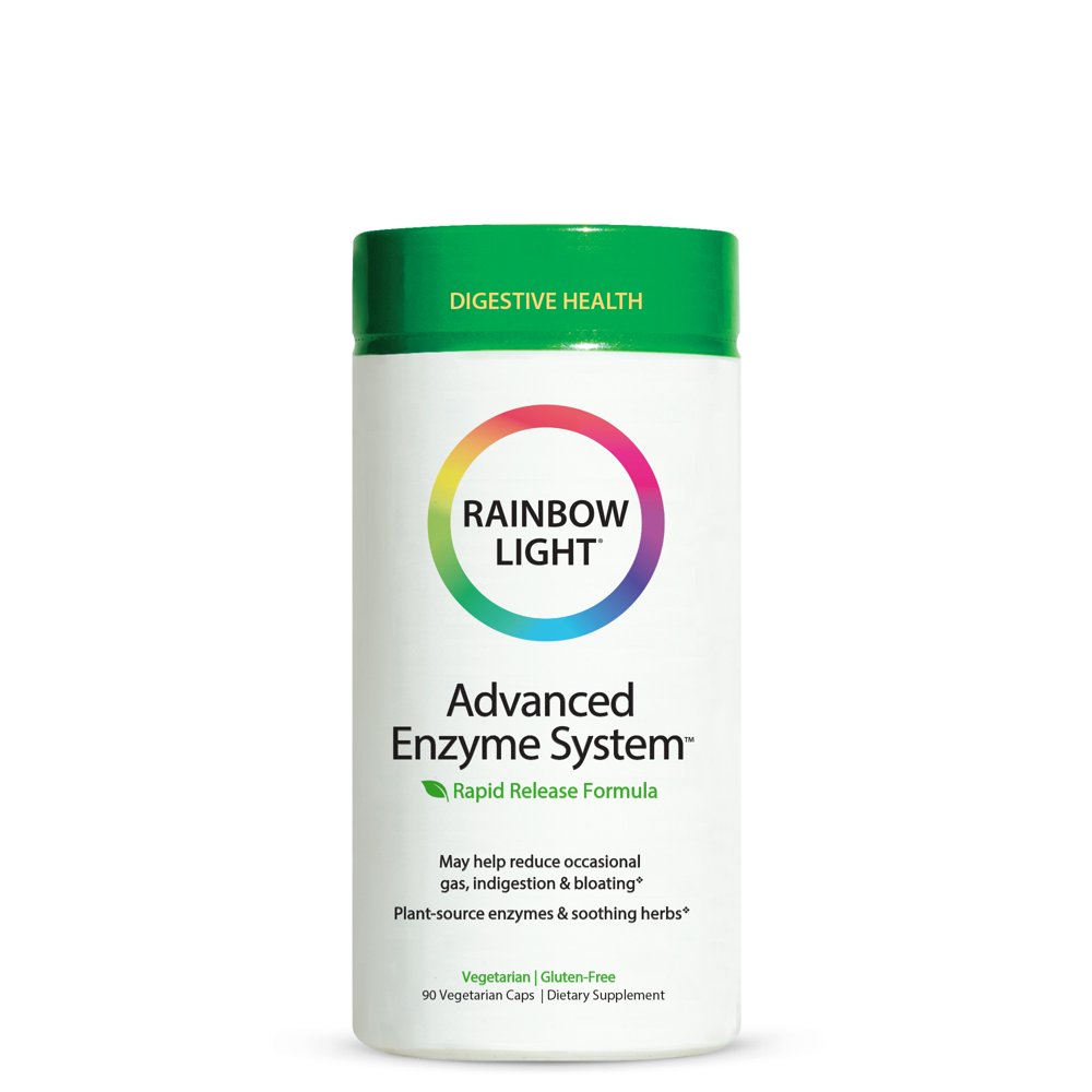 Rainbow Light Advanced Enzyme System PlantSourced Whole Food Enzyme Supplement, Supports