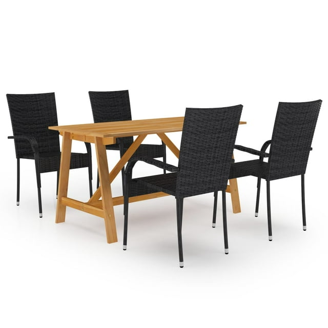 vidaXL Patio Dining Set Outdoor Dining Table and Chairs Patio Conversation Set