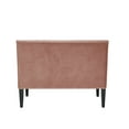 thumbnail image 3 of Inspired Home Modern Rayna Blush Velvet Bench - Upholstered Dining Entryway, 3 of 11