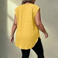 thumbnail image 6 of cfhntfmh Women's Plus Size Oversized Tops Summer Cap Sleeve T Shirts V Neck Dressy Casual Vacation Blouses Fashion Boho Clothes, 6 of 7