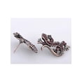 thumbnail image 5 of Twin Purple Crystal Rhinestone Lizard Reptile Pair Necklace Earring Set, 5 of 5