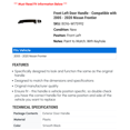 thumbnail image 2 of Front Left Door Handle - Compatible with 2005 - 2020 Nissan Frontier 2006 2007 2008 2009 2010 2011 2012 2013 2014 2015 2016 2017 2018 2019, 2 of 2