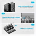 thumbnail image 5 of Weekly Pill Organizer 2 Times a Day, 7 Day Large Pill Box, Pill Case AM PM for Travel, Medication Container for Daily Vitamin,Supplements and Medicine, Morning and Night (Black), 5 of 8