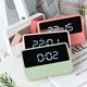 thumbnail image 4 of Bearachild Despertador digital LED Dormir junto a la cama Snooze Relojes Hogar Hotel Decoración Sala de estar Interior Espejo Blanco Decoración del hogar Rosado Bearachild HA064653-04B, 4 of 6