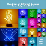 Mirror Magic Store Dolphin Color Changing Personalized LED Light with Remote Control