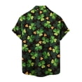 thumbnail image 5 of Midsumdr St. Patrick Day Shirts for Men Short Sleeve Floral Printed Regular Fit Hawaiian Shirts Summer Beach Casual Button Down Shirts, 5 of 5