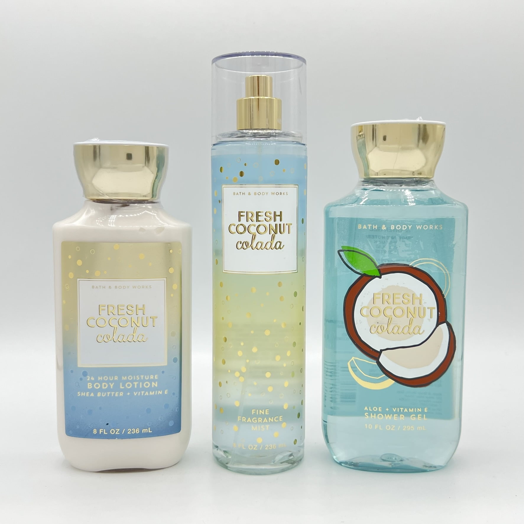 Bath and Body Works Fresh Coconut Colada Body Lotion, Fine Fragrance