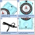 thumbnail image 4 of Uxcell Orienteering Compass, 2 Pack Navigation Hiking Compasses for Map Reading Survival Outdoor Exploring Blue, 4 of 7