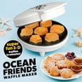 thumbnail image 3 of Waffle Wow Sea Creature Mini Waffle Maker- Create 7 Different Ocean Animal Shapes in Minutes, Make Breakfast Fun and Cool for Kids & Adults w Novelty Aquatic Pancakes- Electric Non-Stick Waffler Iron, 3 of 6