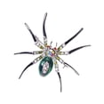 thumbnail image 3 of Broche cristal de aleación plateado, joyería de disfraz de Halloween, 3 of 5