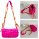 thumbnail image 5 of Bolso Bandolera JShteea Acolchado para Mujer Con Correa Cuerda Trenzada Rojo Rosa, 5 of 9