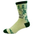 thumbnail image 4 of Men's Outdoorsy Socks Funny Camping Forest Woods Nature Novelty Footwear, 4 of 7