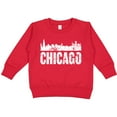 thumbnail image 2 of Inktastic Chicago Skyline Grunge Toddler Sweatshirt, 2 of 4