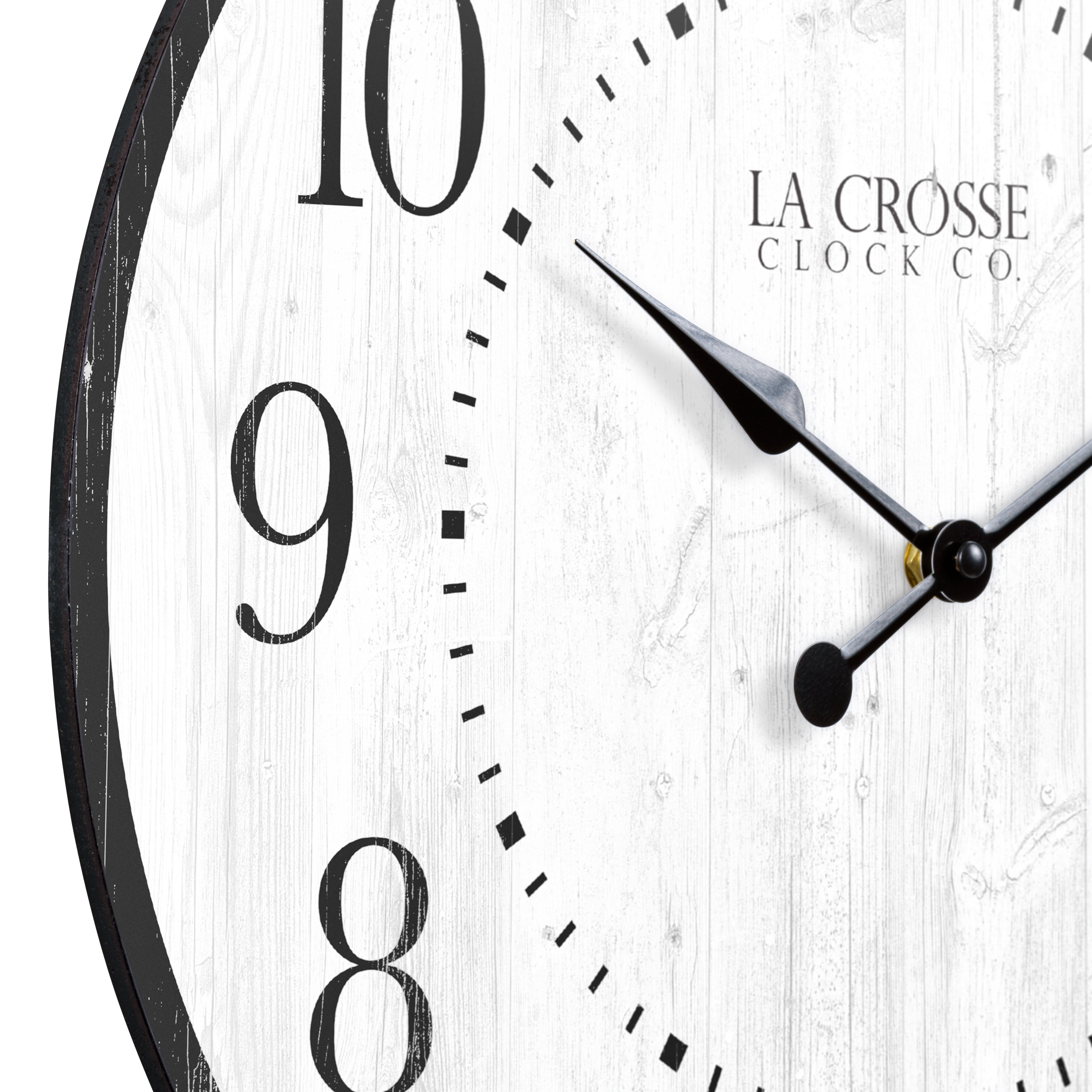La Crosse Clock 15.75 inch Layton Quartz Analog Wall Clock, 404-3041B