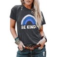 thumbnail image 1 of YourTops Women Be Kind T-Shirt Tank Blouse Rainbow Shirt, 1 of 2
