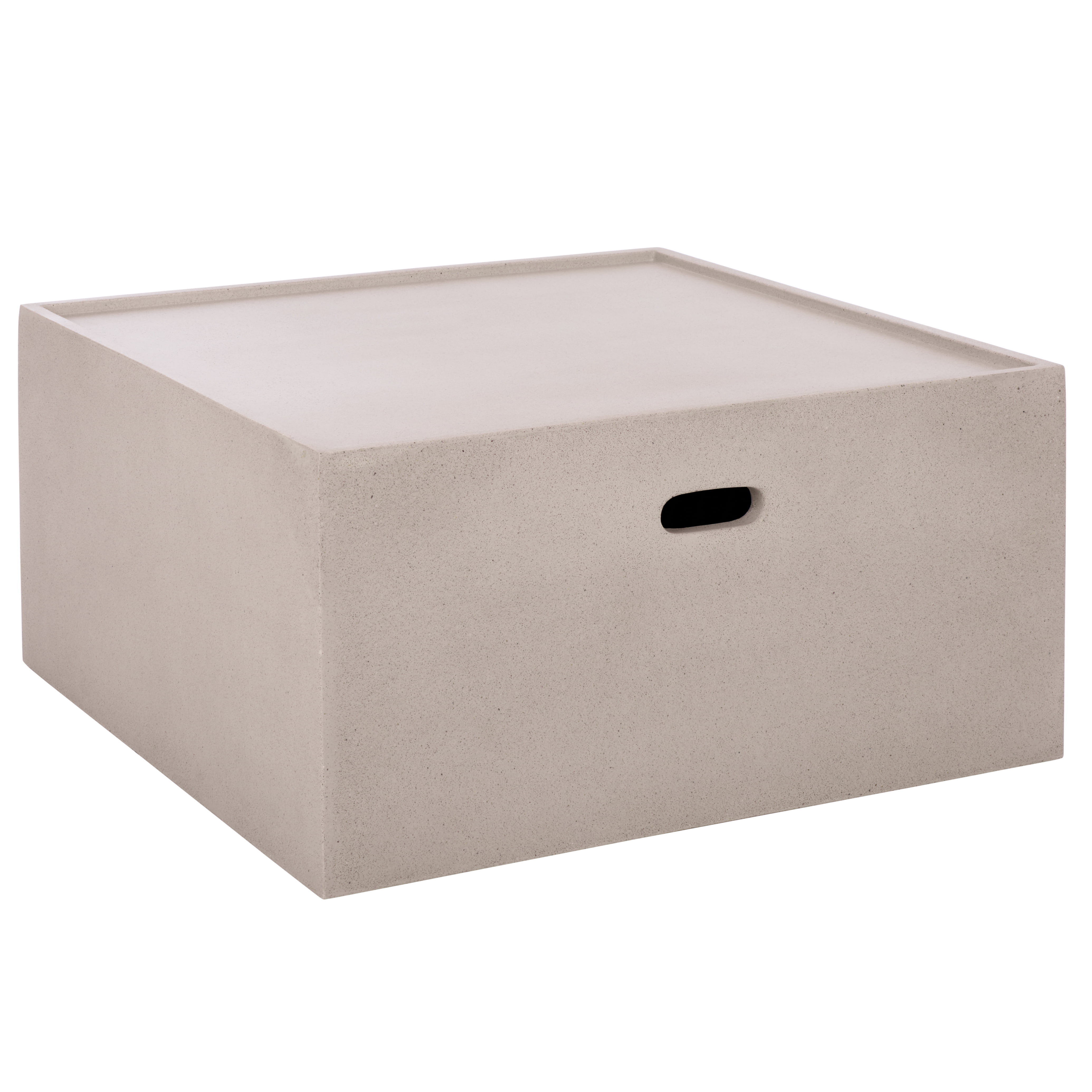 Safavieh Georgia Outdoor Modern Square Polyfiber Coffee Table, Beige