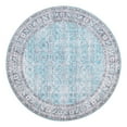 thumbnail image 3 of Unique Loom Timeless Collection Area Rug - Matthew (5' Round Blue/Tan), 3 of 9