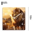 thumbnail image 2 of 10 Inch Wall Clock Battery Operated Silent Clock Decorative for Office, Kitchen, Outdoor, Living RoomHipster Lion Artwork Elegant, 2 of 4