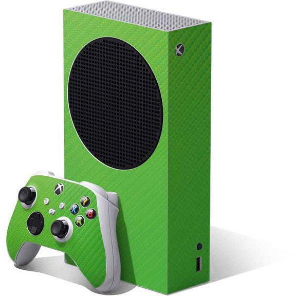 Skinit Textures Green Carbon Fiber Xbox Series S Bundle Skin