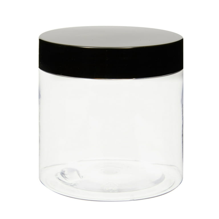 Clear Plastic Jars With Lids Round Jars For Slime Storage - Temu