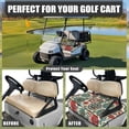 thumbnail image 4 of Whosucclay Multicolor Floral Anti-Scratch Seat Cover, Anti-Fade Storage Pockets Golf Cart Seat Blanket for Club Car Yamaha EZGO, 52.36" x 32.28", 4 of 7