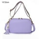 thumbnail image 2 of Bolso bandolera pequeño de PU de gran capacidad para niñas con un solo hombro, color morado, 2 of 5