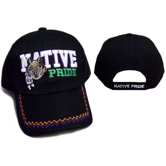 Wolf Native Pride Baseball Caps Hats Embroidered - Gifts (CapNp510 Z)
