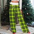thumbnail image 2 of Outfmvch Lounge Pants Women Plaid Pants for Men Warm Pajamas for Men Fleece Pajama Pants Blanket Pants Striped Lounge Pants Fluffy Pajama Pants Light Green 3xl, 2 of 9