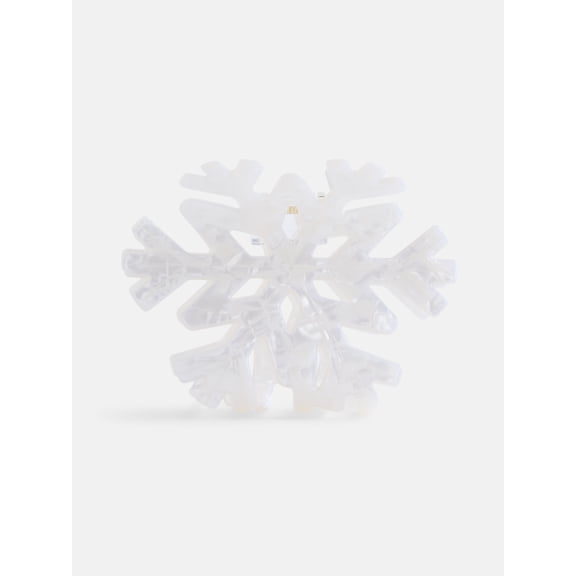 Holiday Time Women's Snowflake Hair Claw Clip