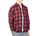 thumbnail image 4 of SAYFUT Plaid Button Up Shirt, Men Flannel Shirt Button Down Long Sleeve Shirts Big and Tall L-4XL Plaid Shirt, 4 of 8