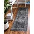 thumbnail image 1 of Unique Loom 3149311 3 x 10 Pi Tapis de Course Aarhus Traditionnel&44; Gris Foncé, 1 of 1