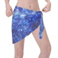 thumbnail image 3 of Kll Blurred Star Snow Christmas Print Women'S Sarong Coverups Short Bathing Suit Wrap Skirt Beach Wrap Swimsuit Cover Ups, 3 of 7