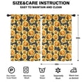 thumbnail image 2 of Blackout Kids Curtains,Black Sunflower Childrens Insulated Curtains Set Of 2,Bedroom Essentials,Toddler Room Decor 42x63in(106x160cm), 2 of 4