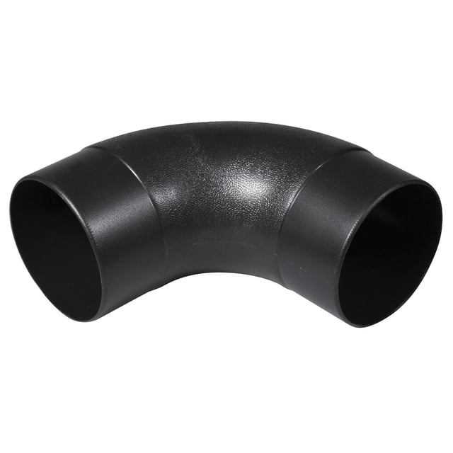 Conector para manguera de polvo POWERTEC 70105, 4 codos, 90 grados, negro